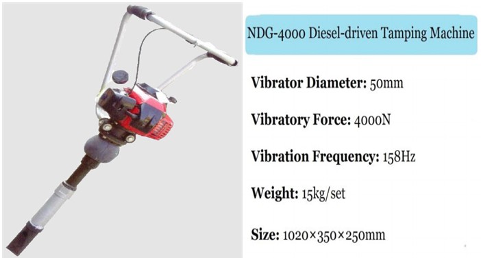 Diesel-driven Tamping Machine